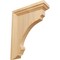 Ekena Millwork 2 1/2"W x 6"D x 8"H Medium Thompson Wood Bracket, Red Oak BKTW02X06X08TMRO - alternate 1